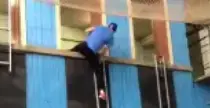 Firefighter Shows Off Amazing Skills